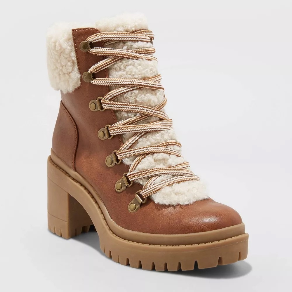 Universal Thread Cognac brown  Heel Boots size 9